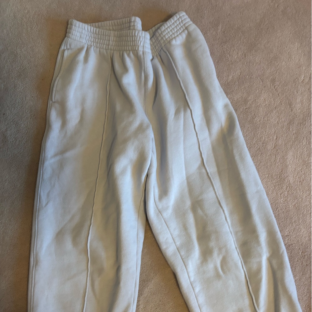 TNA Cozy gray/ blue sweat Pants